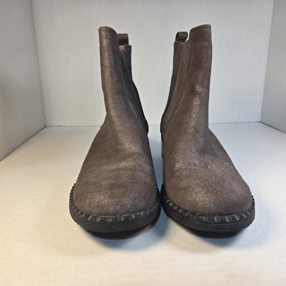Gentle Souls By Kenneth Cole Brown Mineral Benton Elastic Chelsea Boots Sz 9M - Picture 2 of 8